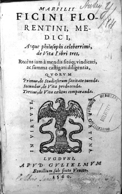 Ficino Το Βιβλίο της Ζωής
